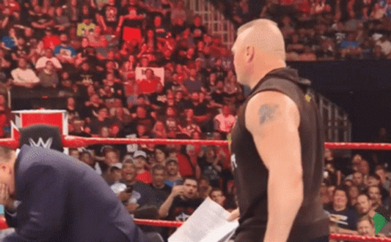 Brock Lesnar Vs Hunt GIF