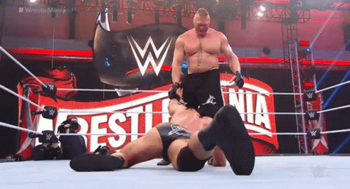 Brock Lesnar Waiting For Suplex GIF
