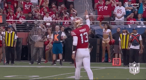Brock Purdy Point The Crowd GIF