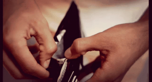 Broke Man Retrieving Coins From Fountain GIF