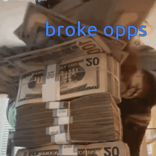 Broke Opps Giving Money GIF