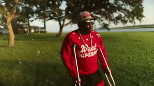 Broken Ankles Crutch GIF
