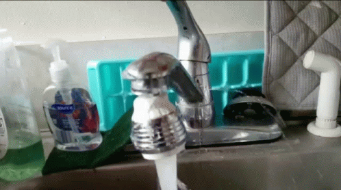 Broken Faucet Strong Spout Of Water GIF