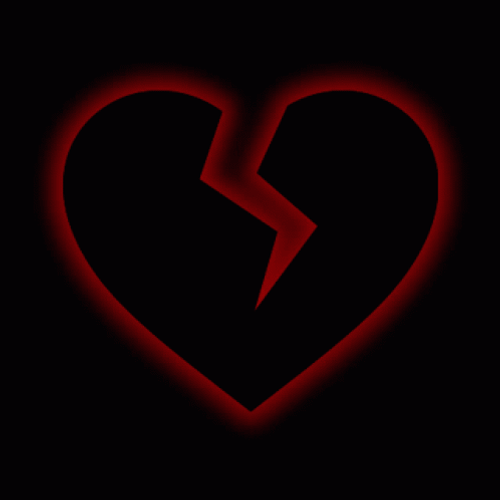 Broken Heart Neon Sign GIF 