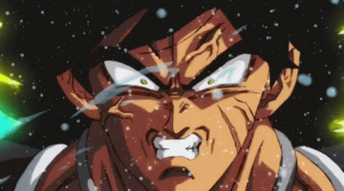 Broly Screaming Anime Rage GIF