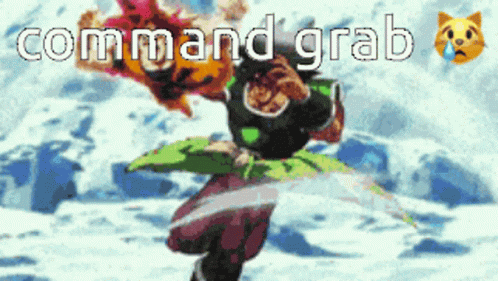 Broly Vs Goku Command Grab GIF