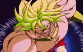 Broly Vs Goku Dodging Attack GIF