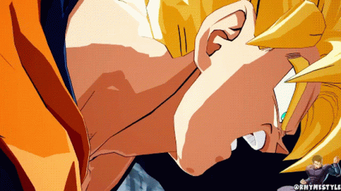 Broly Vs Goku In Outerspace GIF