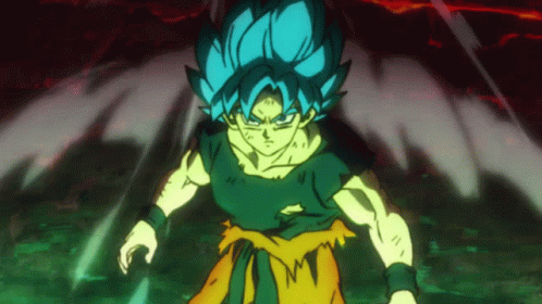 Broly Vs Goku Punch GIF