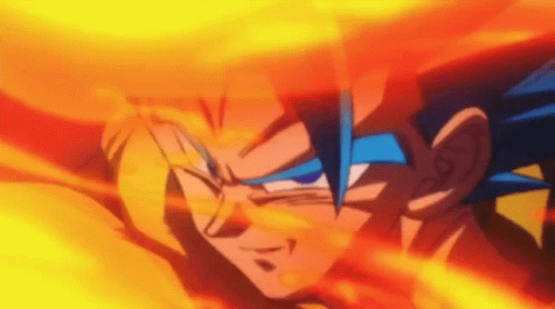 Broly Vs Goku Spinning Kick GIF