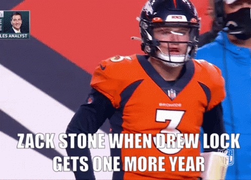 Broncos Football Player Number 7 GIF