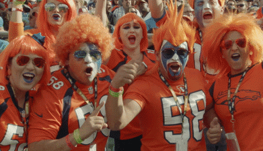 Broncos Groovy Orange Head GIF