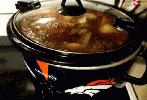 Broncos Logo Crock Pot Cooking GIF