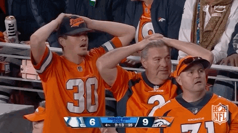 Broncos Panic Game Reaction GIF
