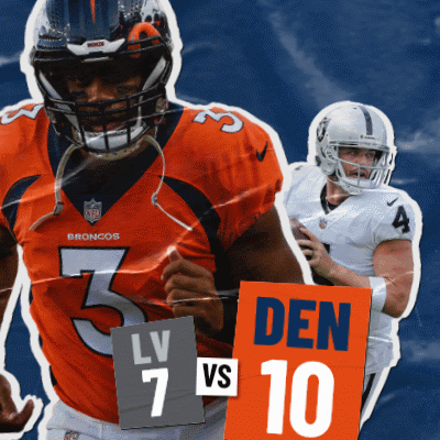 Broncos Player Holding Sign Lv 7 Vs 10 GIF
