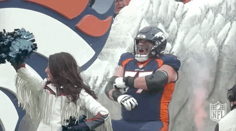 Broncos Showing His Might GIF