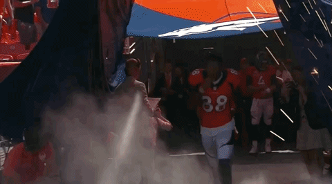 Broncos Team Lively Entrance GIF