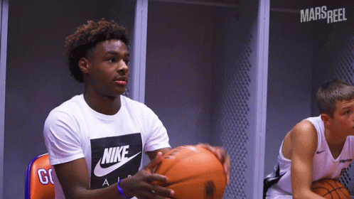 Bronny James Basketball Finger Spin GIF