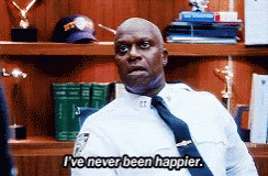 Brooklyn 99 Captain Holt Never Been Happier GIF