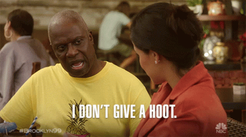 Brooklyn 99 Captain Holt Don't Give Hoot GIF