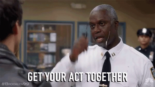 Brooklyn 99 Captain Holt Reprimands Detective Jake GIF