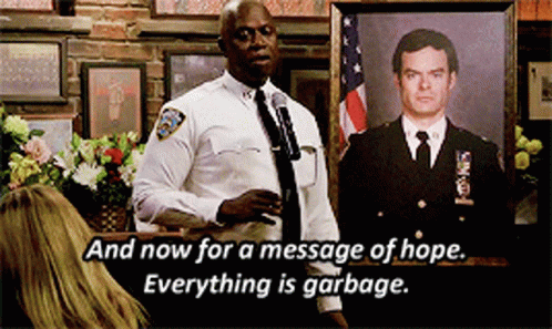 Captain Holt Delivered Burial Speech In Brooklyn 99 GIF