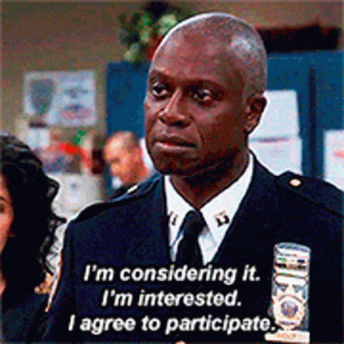 Brooklyn 99 Captain Holt Agreed To Participate GIF