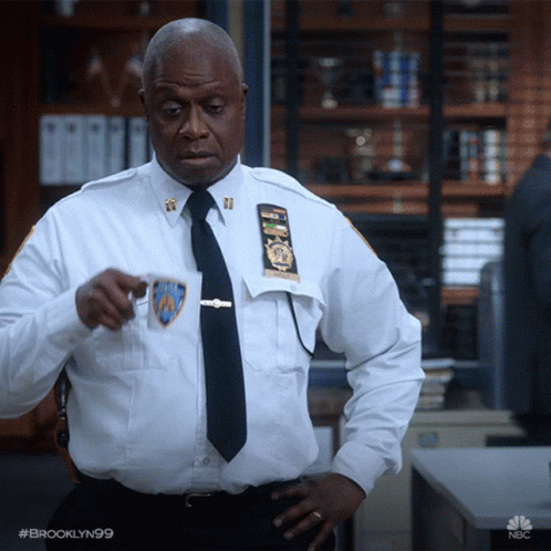 Brooklyn 99 Captain Holt Drinks Coffee GIF