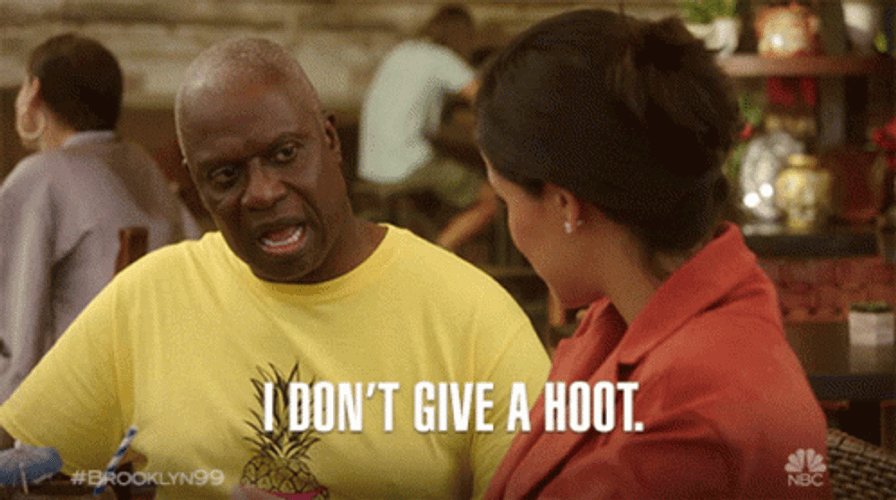 Brooklyn 99 Captain Holt Don't Give Hoot GIF