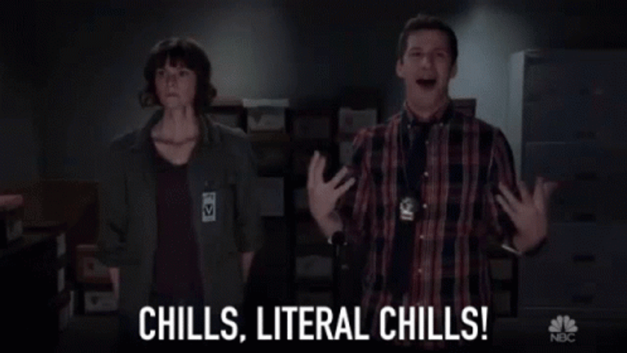 Brooklyn 99 Detective Jake Having Chills GIF