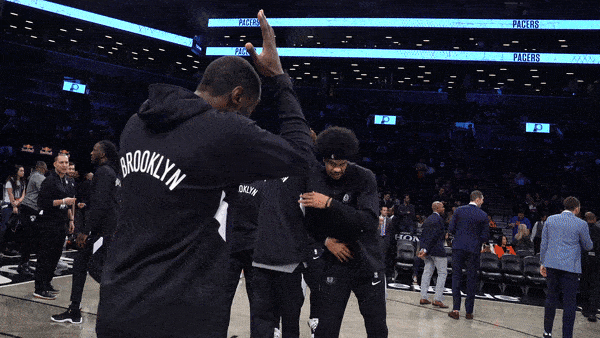 Brooklyn Nets James Harden Playful Hand Shake GIF