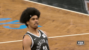 Brooklyn Nets Jarrett Allen Playful Lean Backward GIF