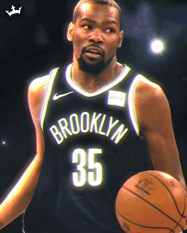 Brooklyn Nets Kevin Durant Flashing Light Animation GIF