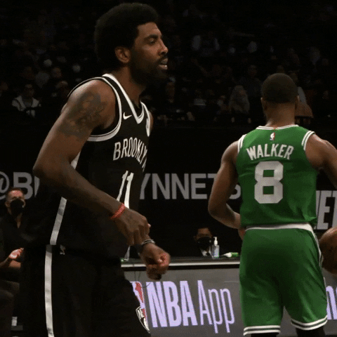 Brooklyn Nets Kyrie Irving Chest Pump GIF