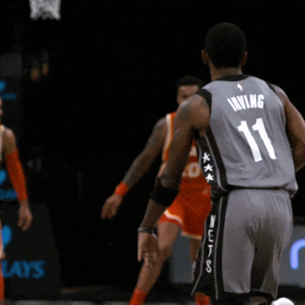 Brooklyn Nets Kyrie Irving Fade Away Shot GIF