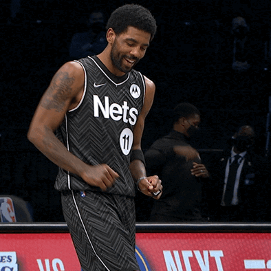 Brooklyn Nets Kyrie Irving Waving To Crowd GIF