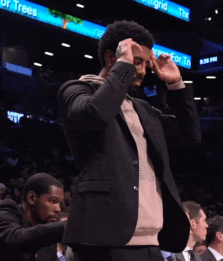 Brooklyn Nets Kyrie Irving Yoga Pose GIF