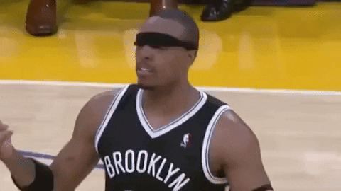 Brooklyn Nets Paul Pierce Funny Eye Patch GIF
