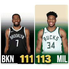 Brooklyn Nets Player and Bucks Player