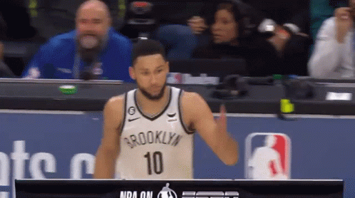 Brooklyn Nets Player in Front of Monitor