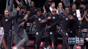 Brooklyn Nets Players Dancing GIF