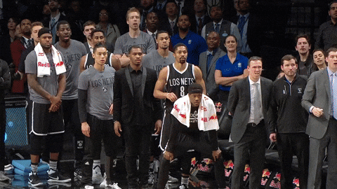 Brooklyn Nets Players Wild Celebration GIF