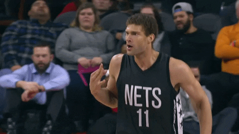 Brooklyn Nets Secret Hand Gesture Brook Lopez GIF