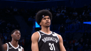Brooklyn Nets Wacky Jarrett Allen Body Shake GIF