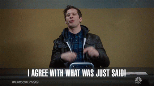 Brooklyn Nine Nine Agree Smile GIF