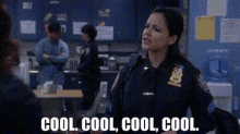 Brooklyn Nine-nine Amy Santiago Cool Cool Cool GIF
