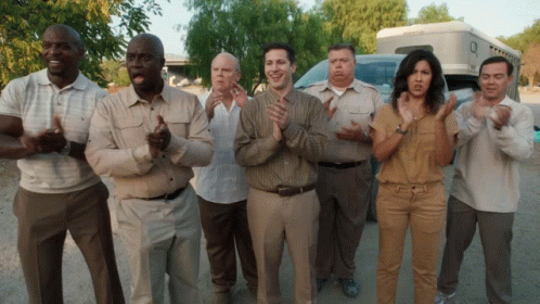 Brooklyn Nine Nine Crowd Applause GIF