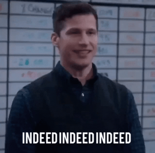 Brooklyn Nine Nine Detective Jake Indeed GIF