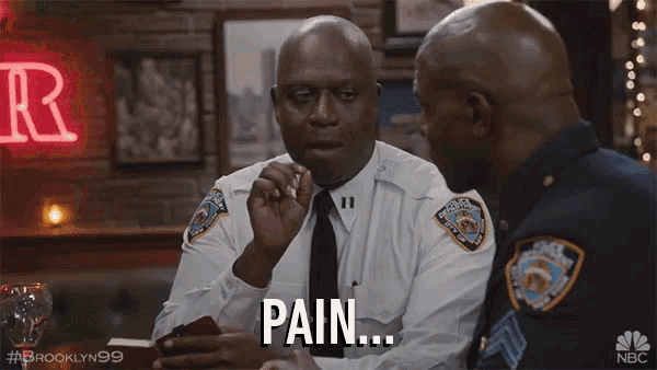 Brooklyn Nine Nine Jeffords Pain GIF