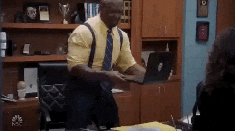 Brooklyn Nine Nine Terry Jeffords Throw Computer GIF